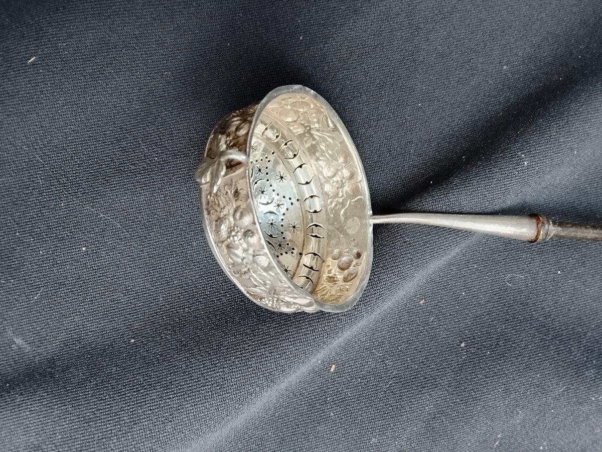 Silver Plum Spoon, 19th-century Holland-photo-3