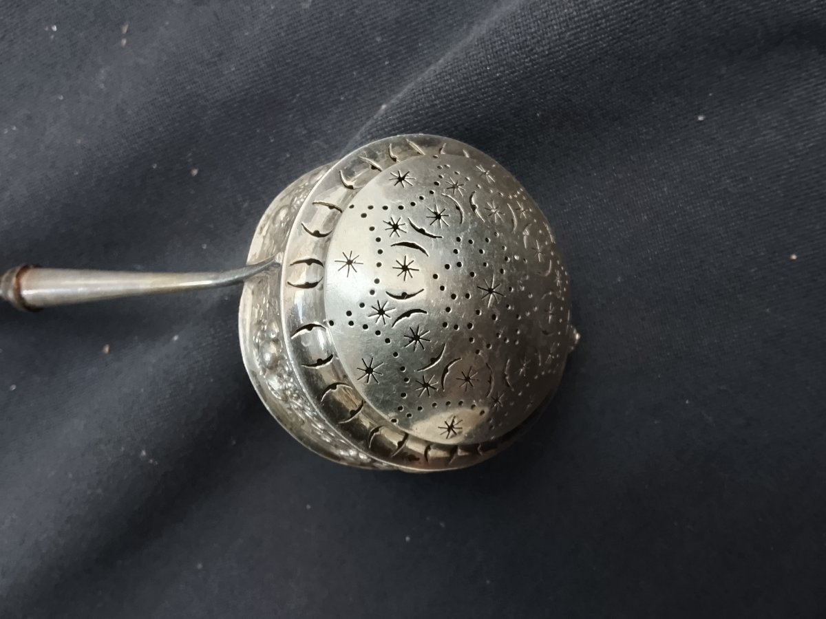 Silver Plum Spoon, 19th-century Holland-photo-1