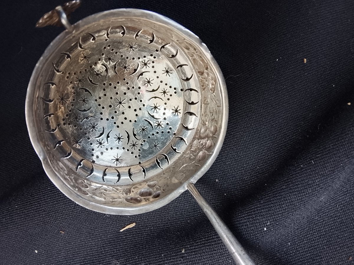 Silver Plum Spoon, 19th-century Holland