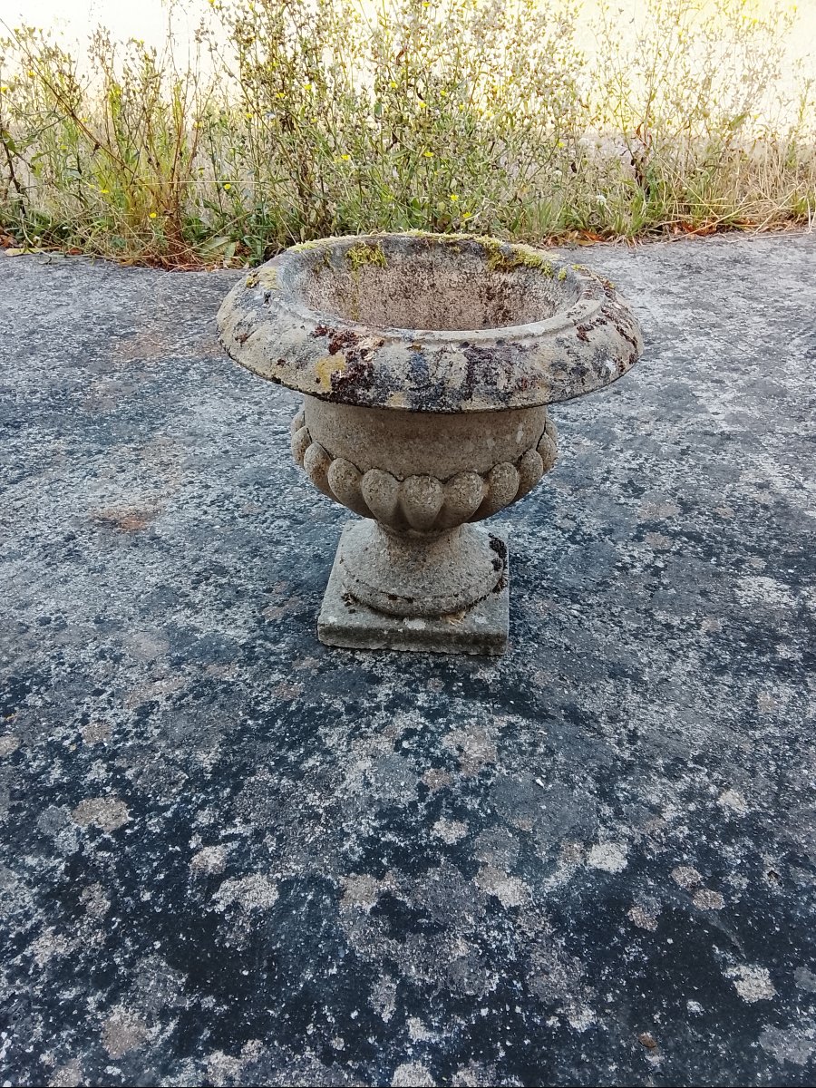 Medicis-style Vase Made Of Reconstituted Stone, Circa 1950-photo-3