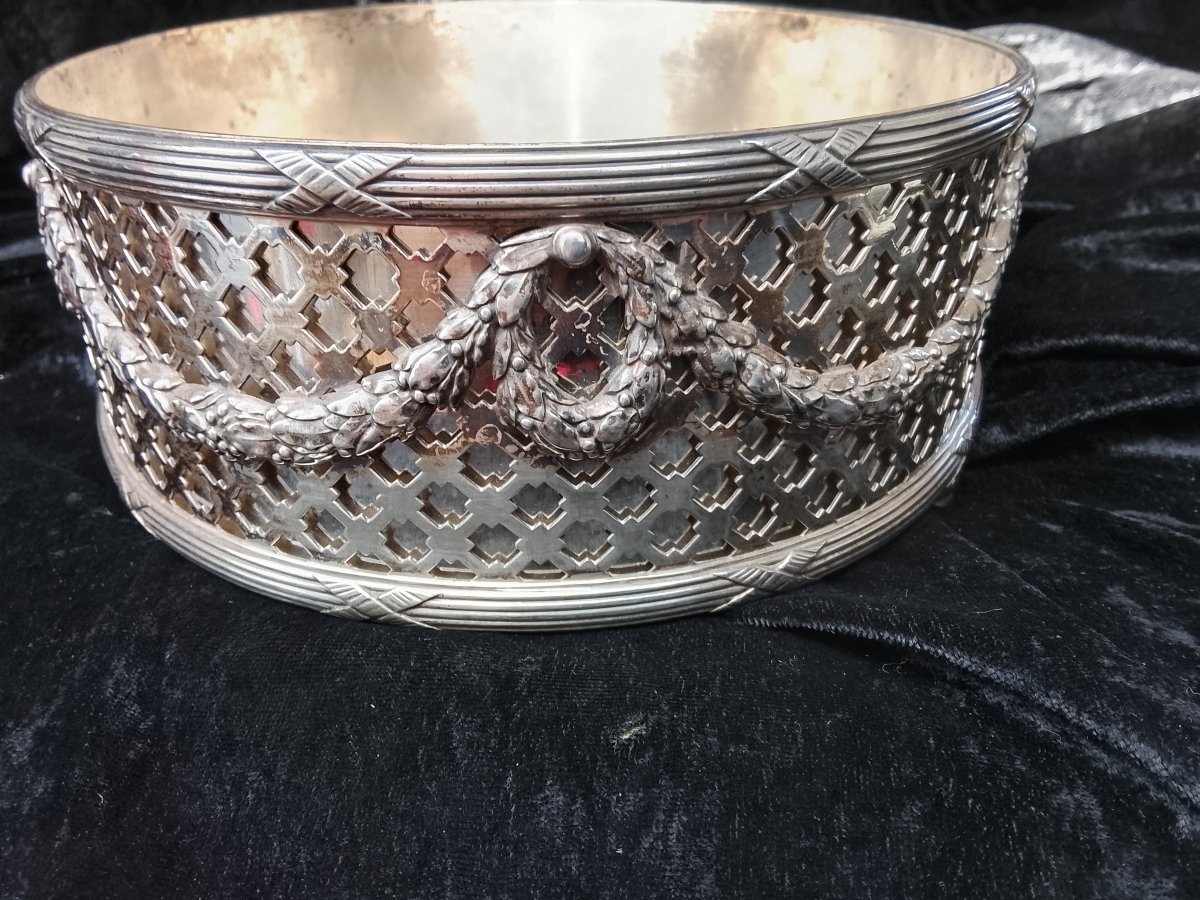 Silver-plated Metal Planter Centerpiece By Bointaburet, Paris, Circa 1920-photo-6