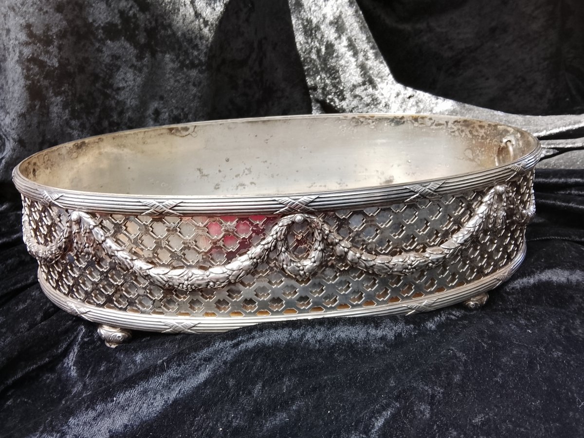 Silver-plated Metal Planter Centerpiece By Bointaburet, Paris, Circa 1920