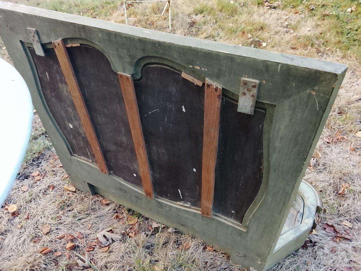 Late 19th-century Fireplace Screen With Flowerpot Motif-photo-1