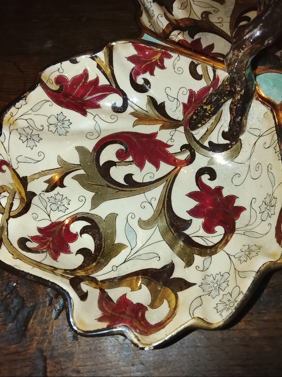 Gien Earthenware Serving Dish, Circa 1870-photo-3
