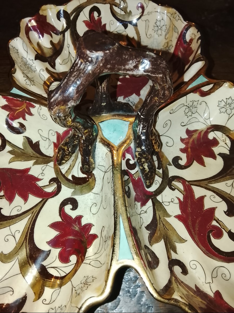 Gien Earthenware Serving Dish, Circa 1870-photo-4