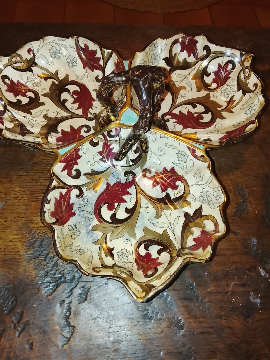 Gien Earthenware Serving Dish, Circa 1870-photo-1