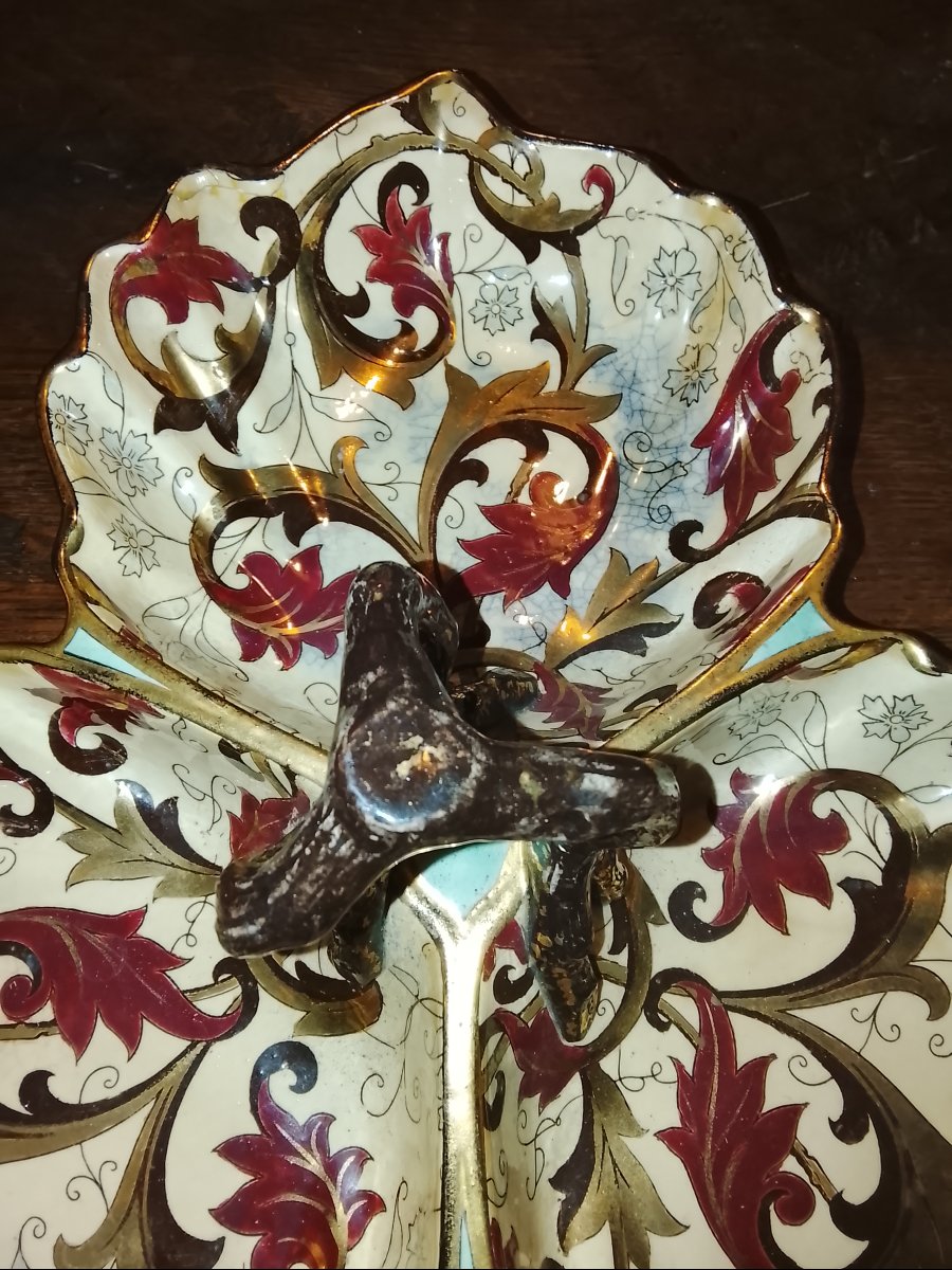 Gien Earthenware Serving Dish, Circa 1870-photo-2
