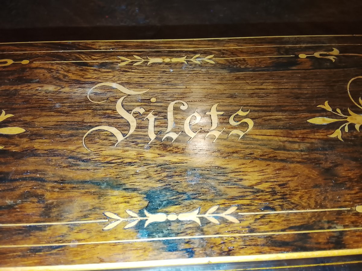 Charles X-era Marquetry Net Box-photo-2