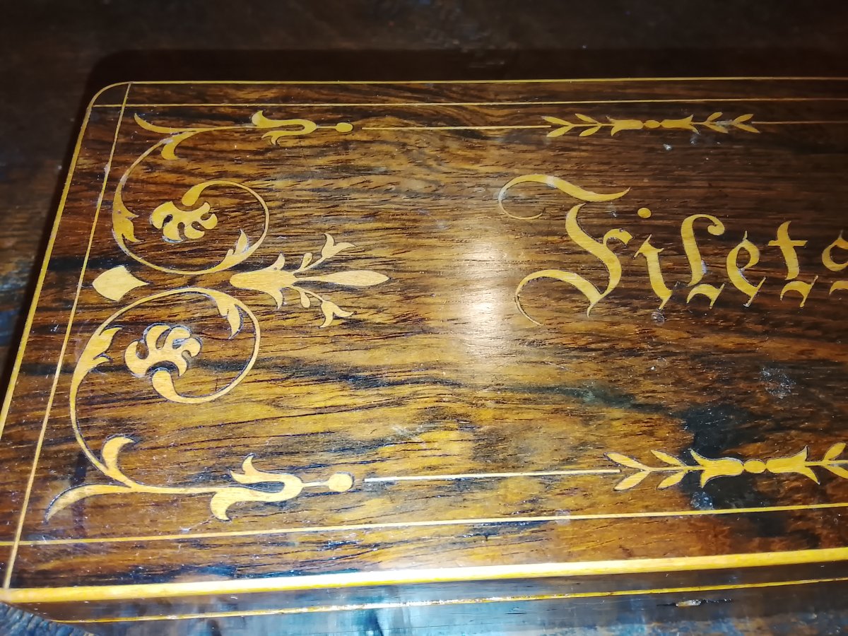 Charles X-era Marquetry Net Box-photo-3