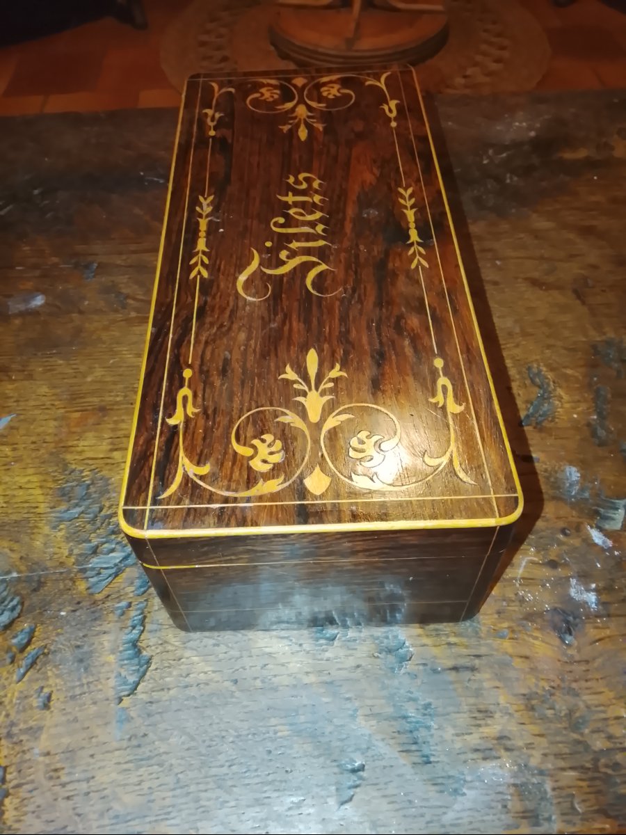 Charles X-era Marquetry Net Box-photo-4
