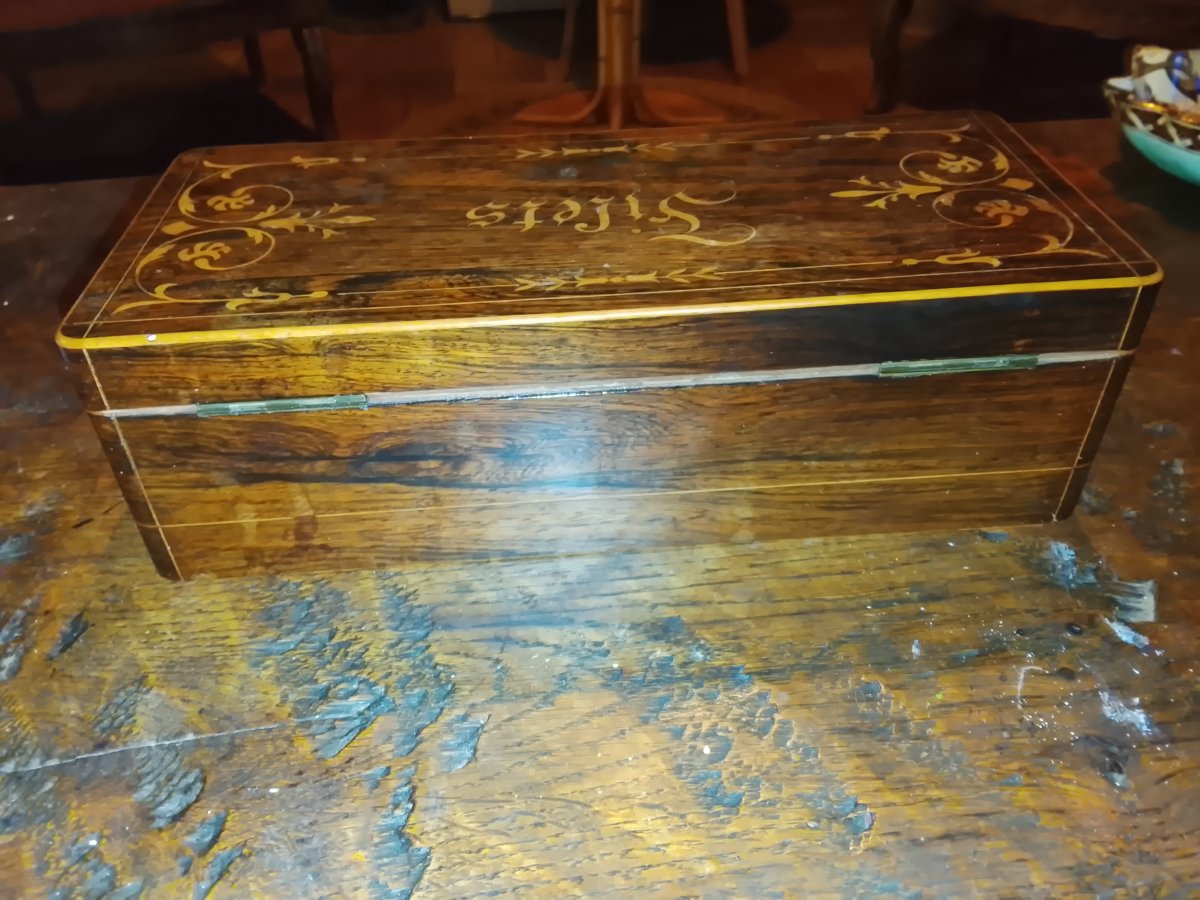 Charles X-era Marquetry Net Box-photo-1