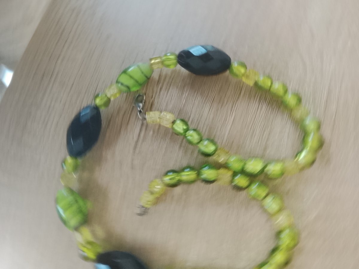 Collier en perles de verre de Murano vers 1930-photo-2