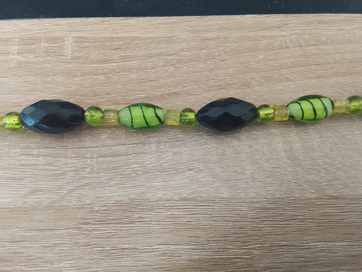 Collier en perles de verre de Murano vers 1930-photo-2
