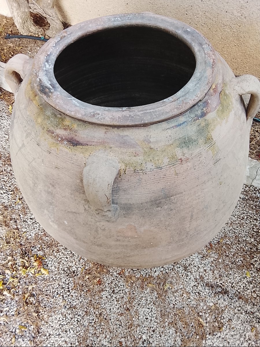 Large Terracotta Oil Jar, Circa 1880