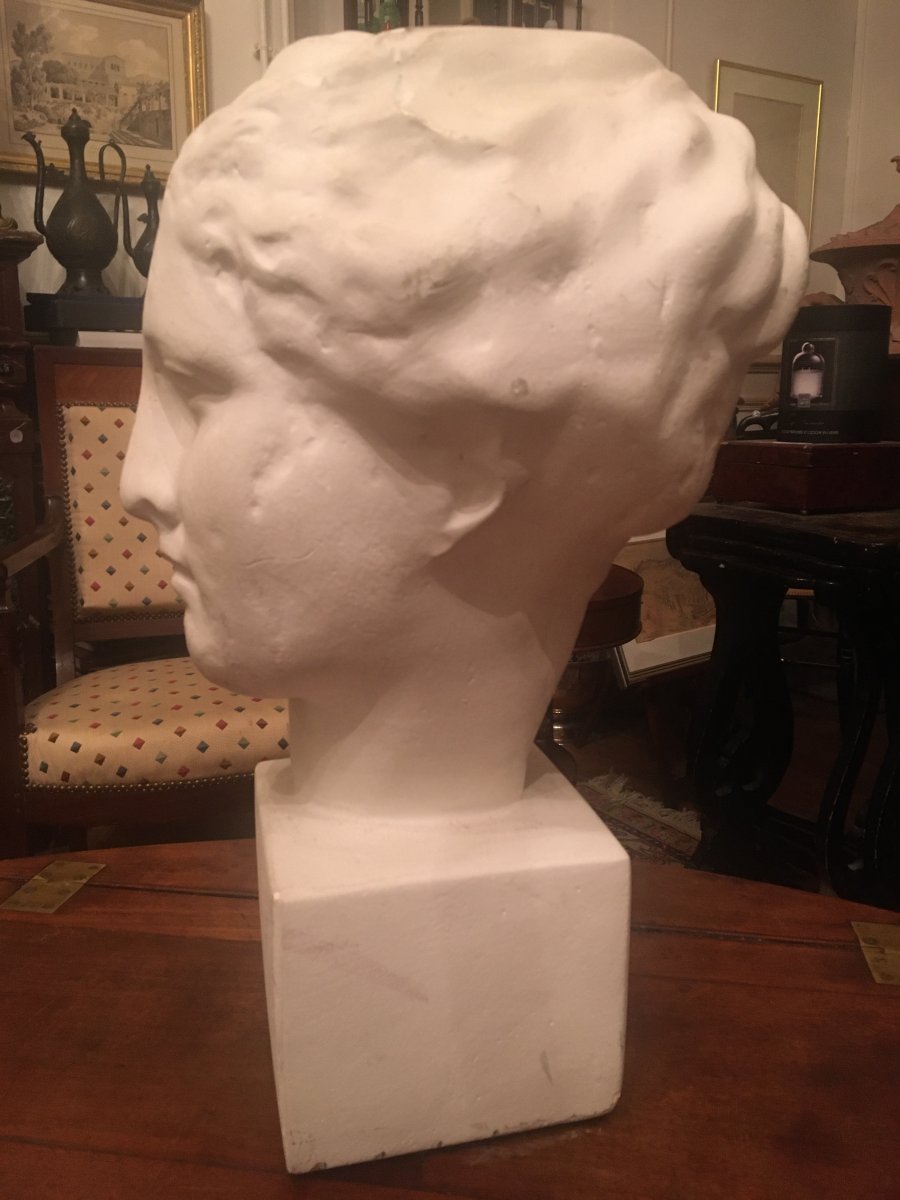 Beautiful Antique In Plaster For Fine Arts-photo-3