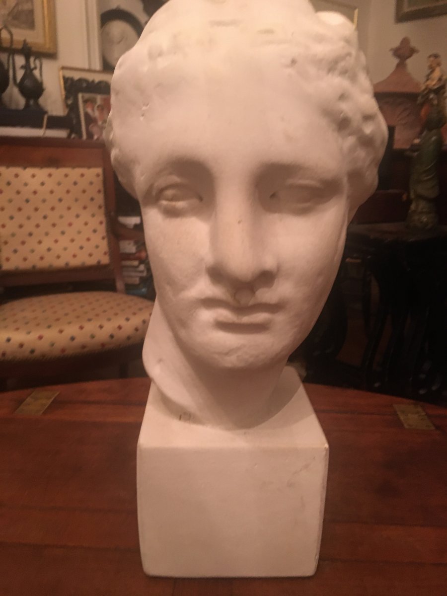 Beautiful Antique In Plaster For Fine Arts-photo-4