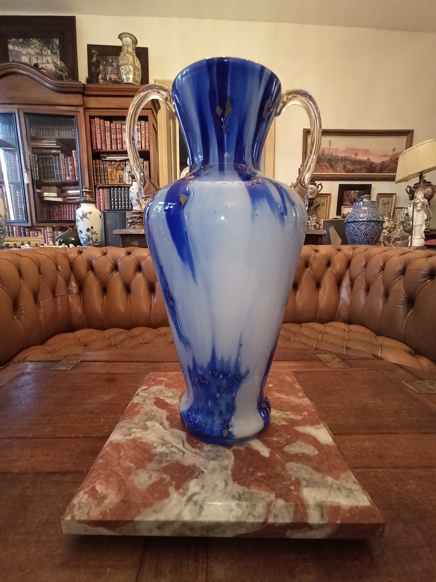 Beau Vase En Verre De Murano Circa 1950-photo-3
