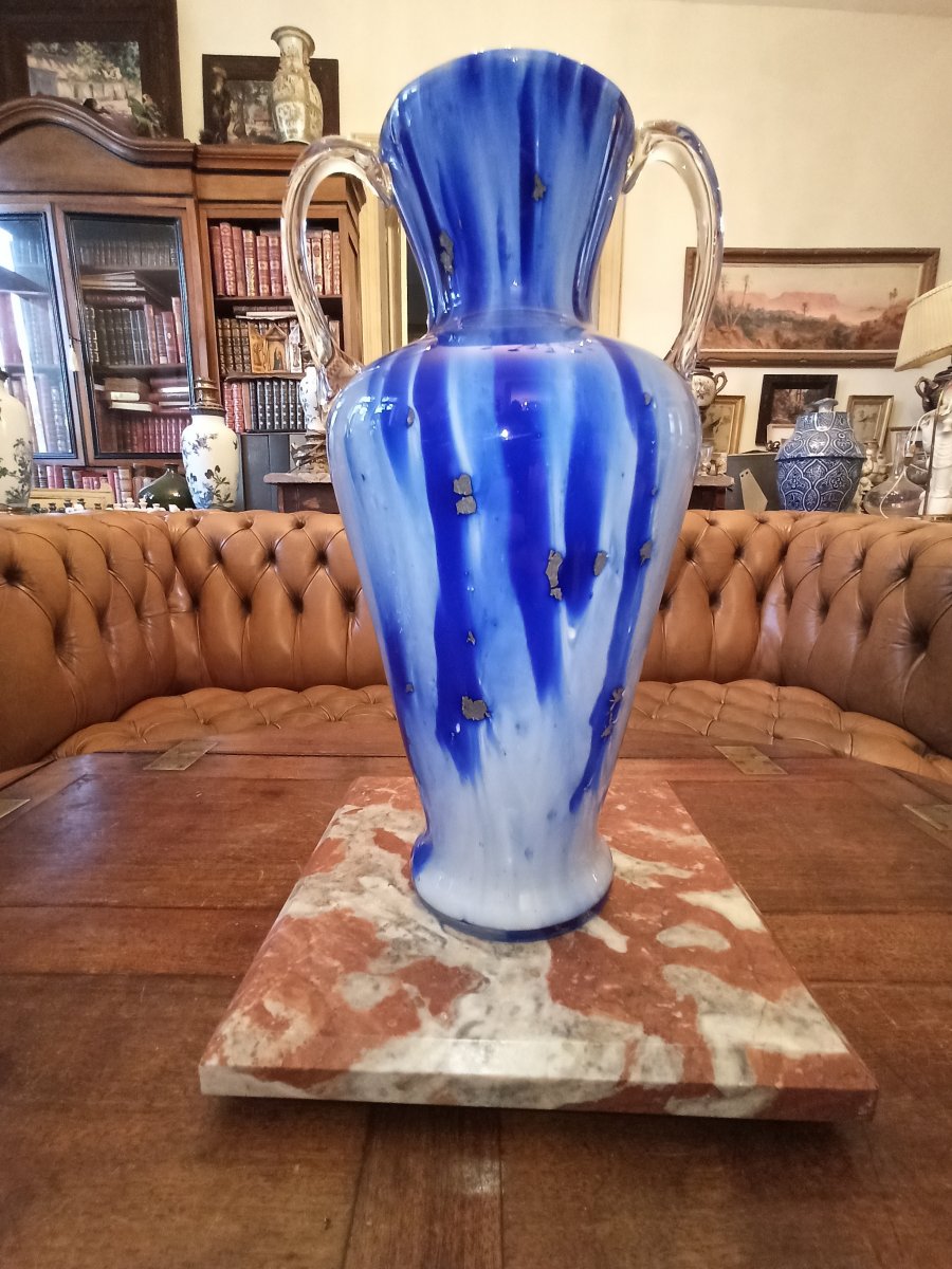 Beautiful Murano Glass Vase Circa 1950-photo-1