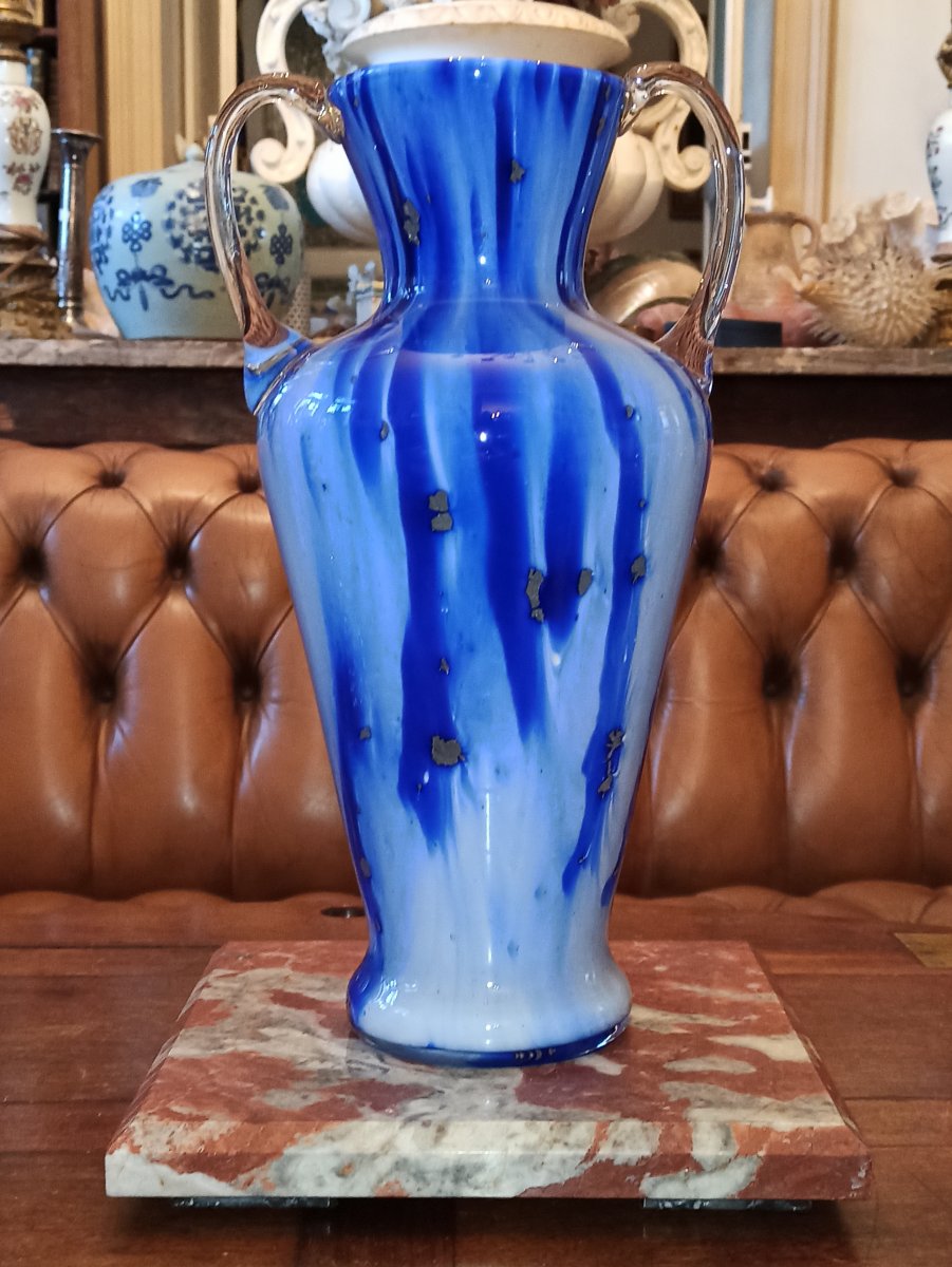 Beau Vase En Verre De Murano Circa 1950