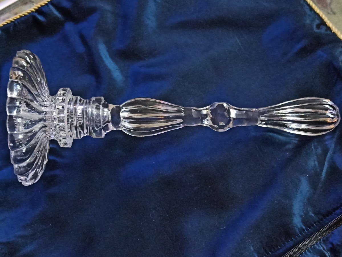 Wig Holder In Glass Or Crystal Late Nineteenth-photo-4