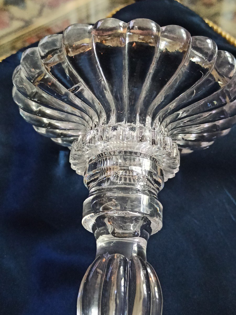 Wig Holder In Glass Or Crystal Late Nineteenth-photo-2