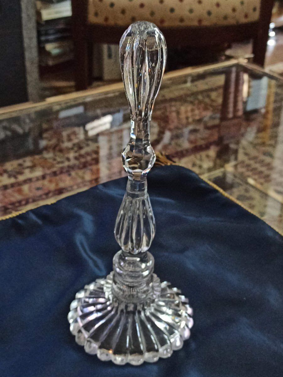 Wig Holder In Glass Or Crystal Late Nineteenth