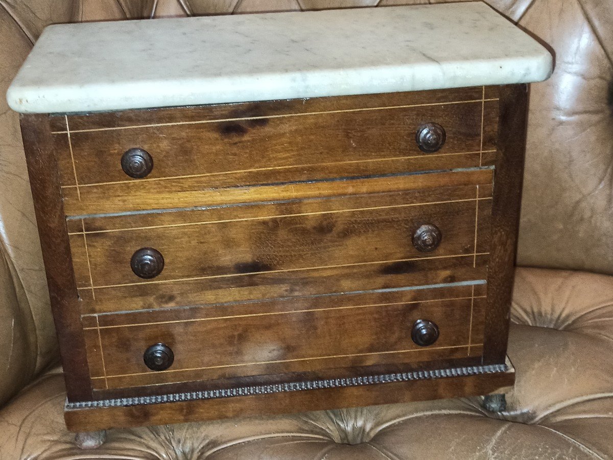 Commode De Poupée  Circa 1840-photo-2