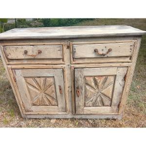 Buffet rustique de style louis XIII patine brute XIXe