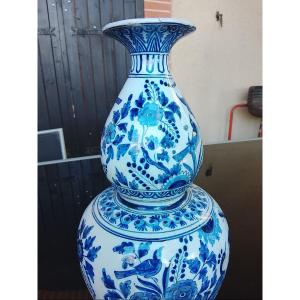 Vase en faience de Delft XIXe