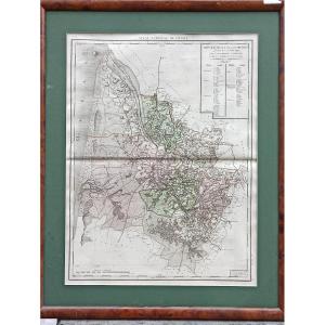 Map Of The Department Of Gironde Decreed On February 6, 1790 From The National Atlas