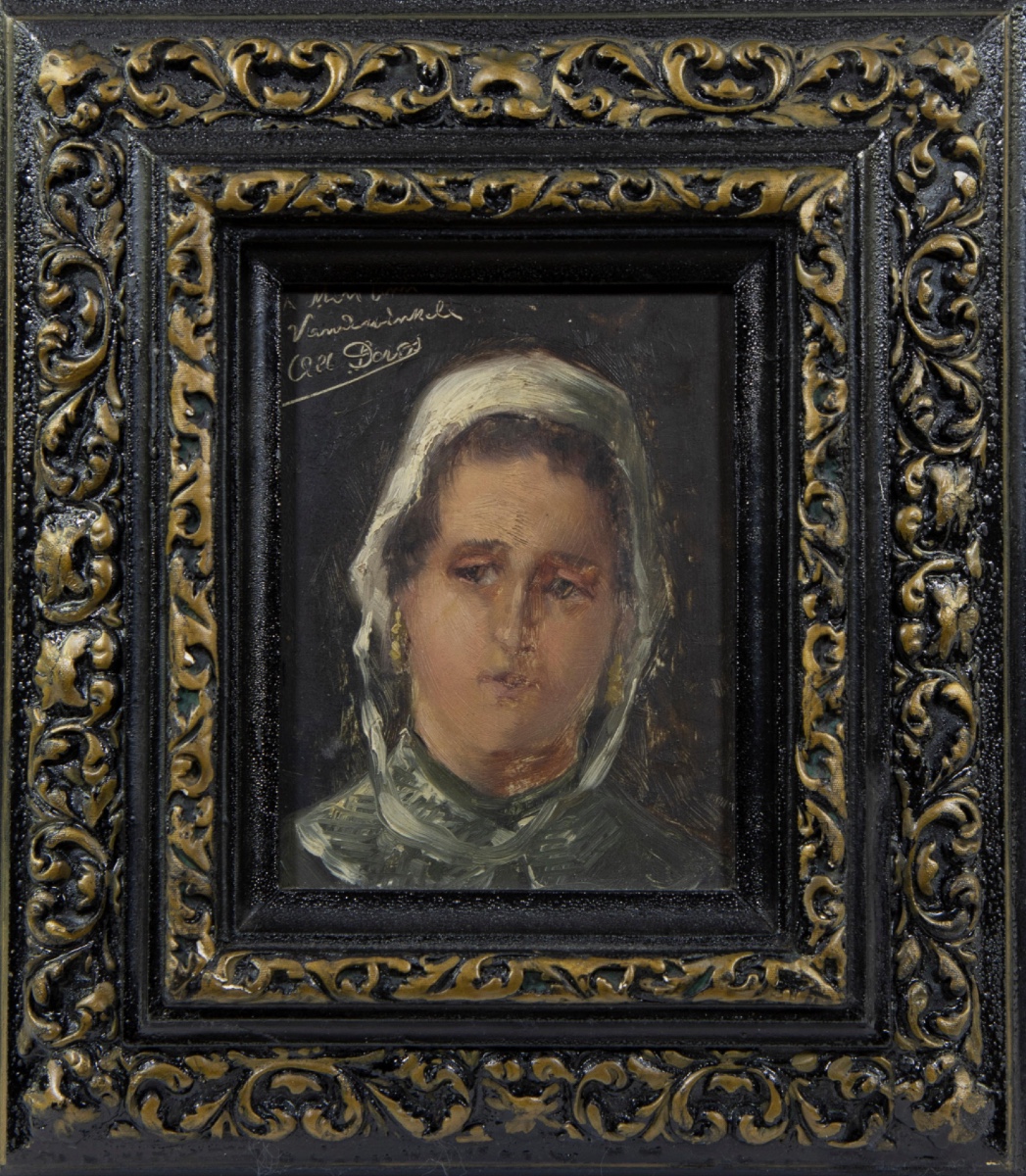 Pendentif d'Un Couple De Pêcheurs, Albert Isidore De Vos (1890-1900)