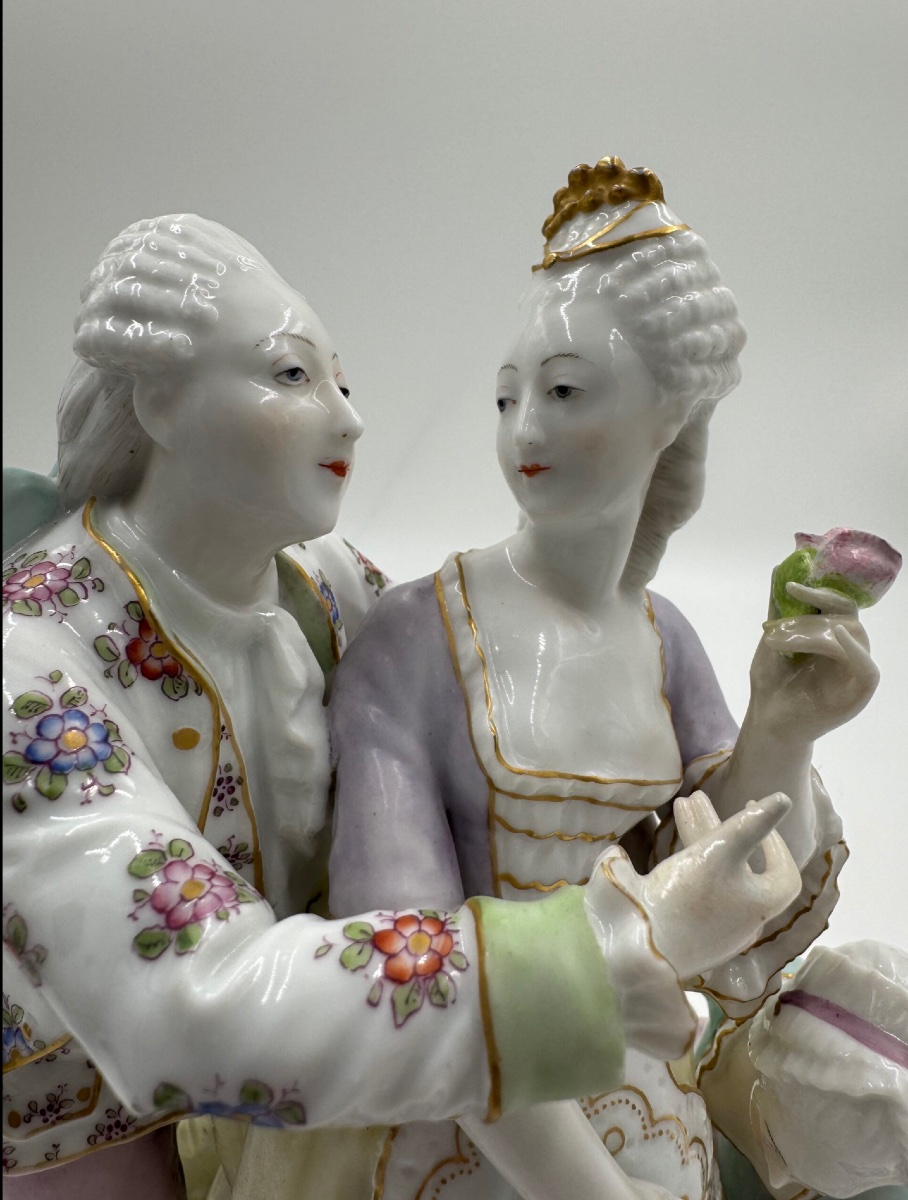 Groupe De Porcelaine, Porcelaine De Paris, Eugène-marx Clauss (1870-1880)-photo-2