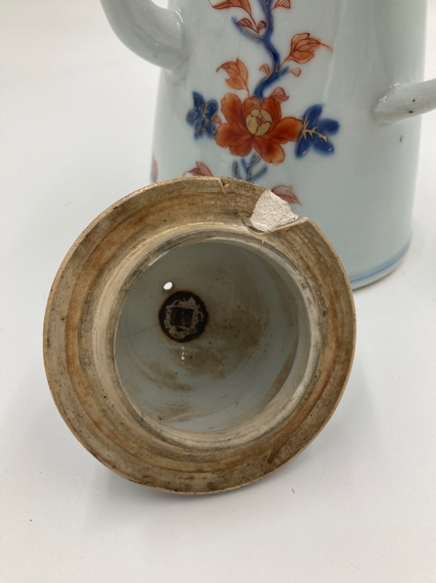 Chinese Chocolate Pot With Floral Decoration (18th Century)-photo-2