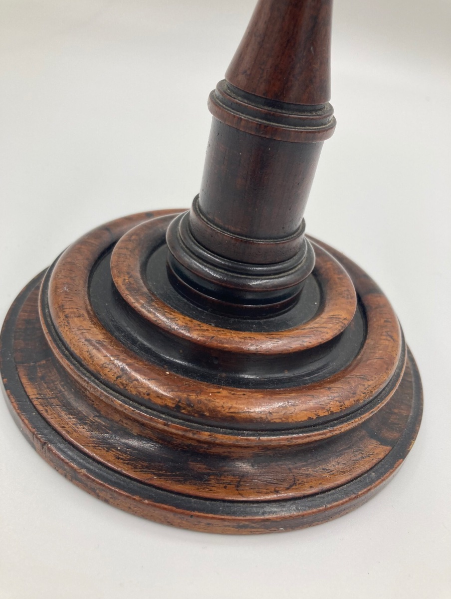 Miroir de rasage français avec bougeoir (19e siècle)-photo-4