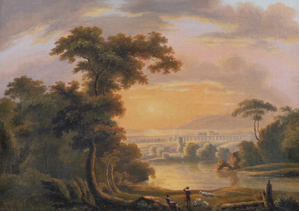 Romantic Landscape, Bernhard Freuler (1820-1830)-photo-3