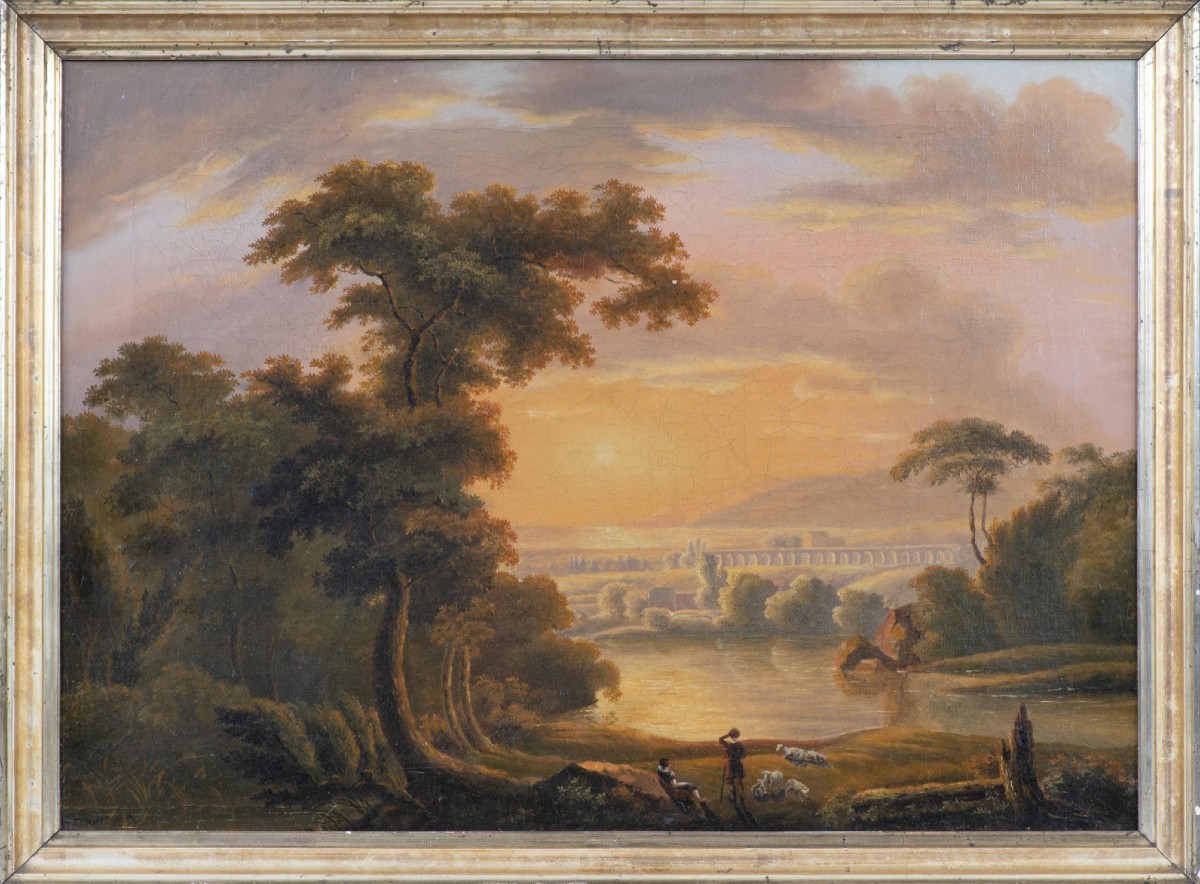 Romantic Landscape, Bernhard Freuler (1820-1830)