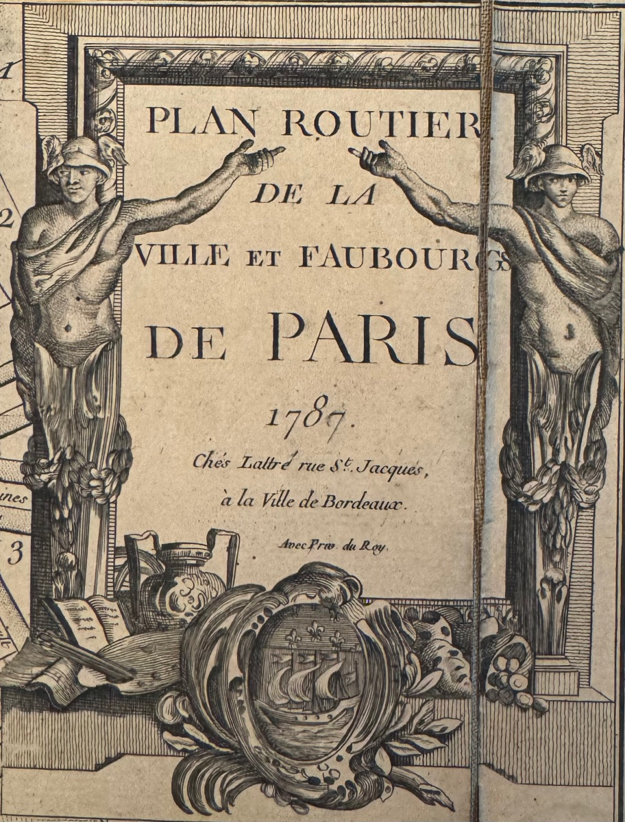 Plan Routier de la ville et faubourg de Paris, Louis-Charles Desnos (1787)-photo-2