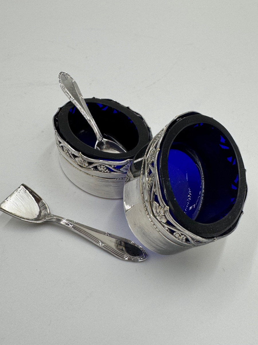 Silver Planter With Salt Shakers, Wiskemann, Belgium (1890-1910)-photo-1