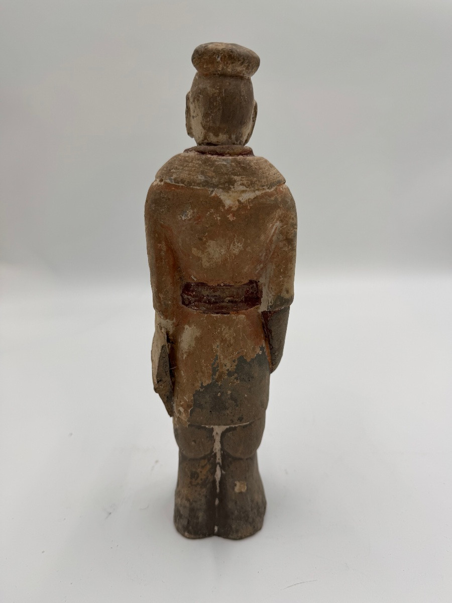 Chinese Polychrome Statue Of A Warrior, Ming Dynasty (1368-1644)-photo-2