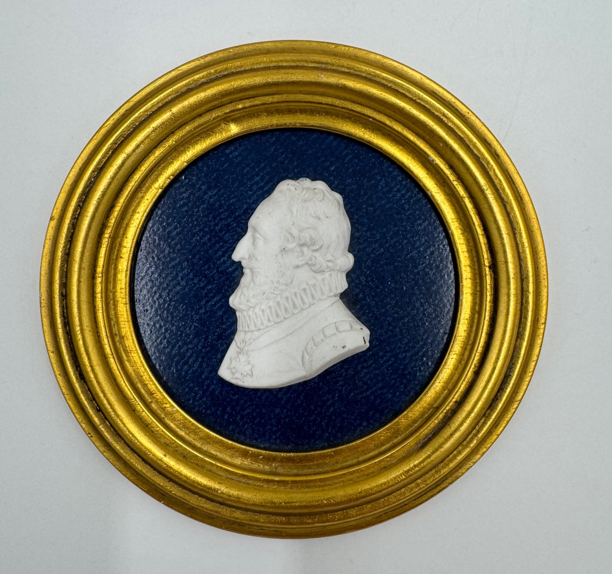 Portrait Medallion Of King Henry IV In Sèvres Porcelain