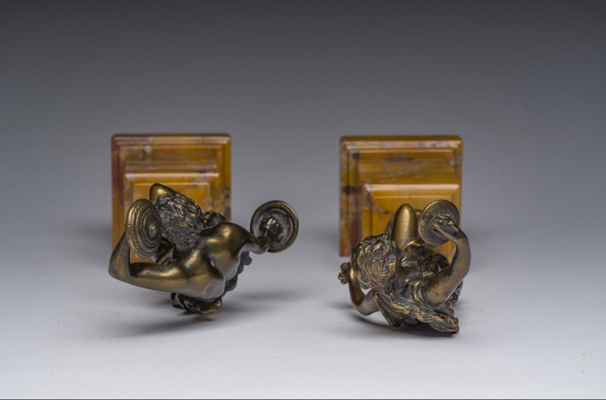 Pair Of Dancers With Bronze Cymbals, Ernest Racoulet (1890-1900)-photo-1