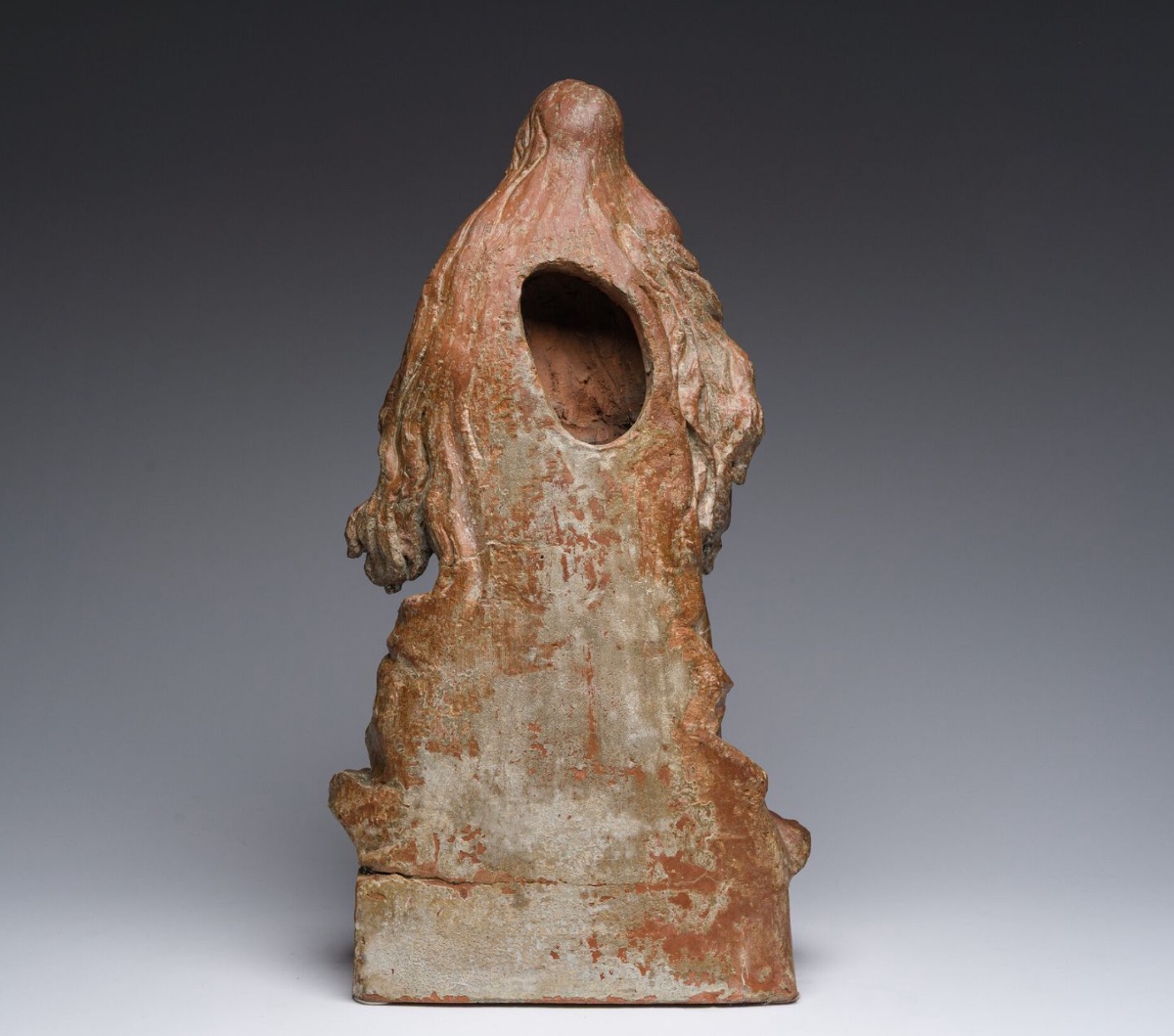 Large Terracotta Statue Representing Mary Magdalene In Ecstasy (1700-1750)-photo-4