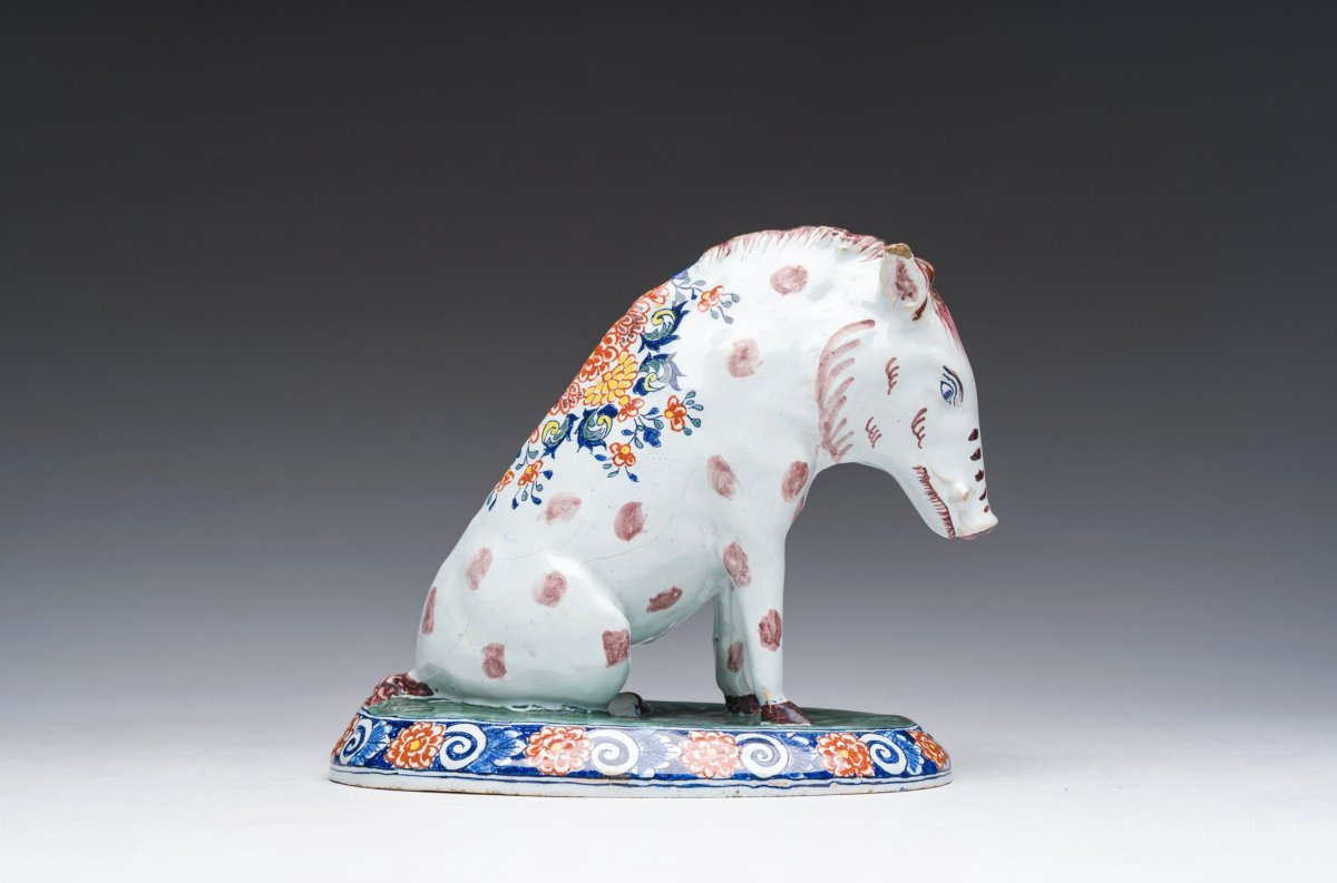 Sculpture d'un sanglier, Jacobus Halder, De Grieksche A, Delft (1764-1768)-photo-2