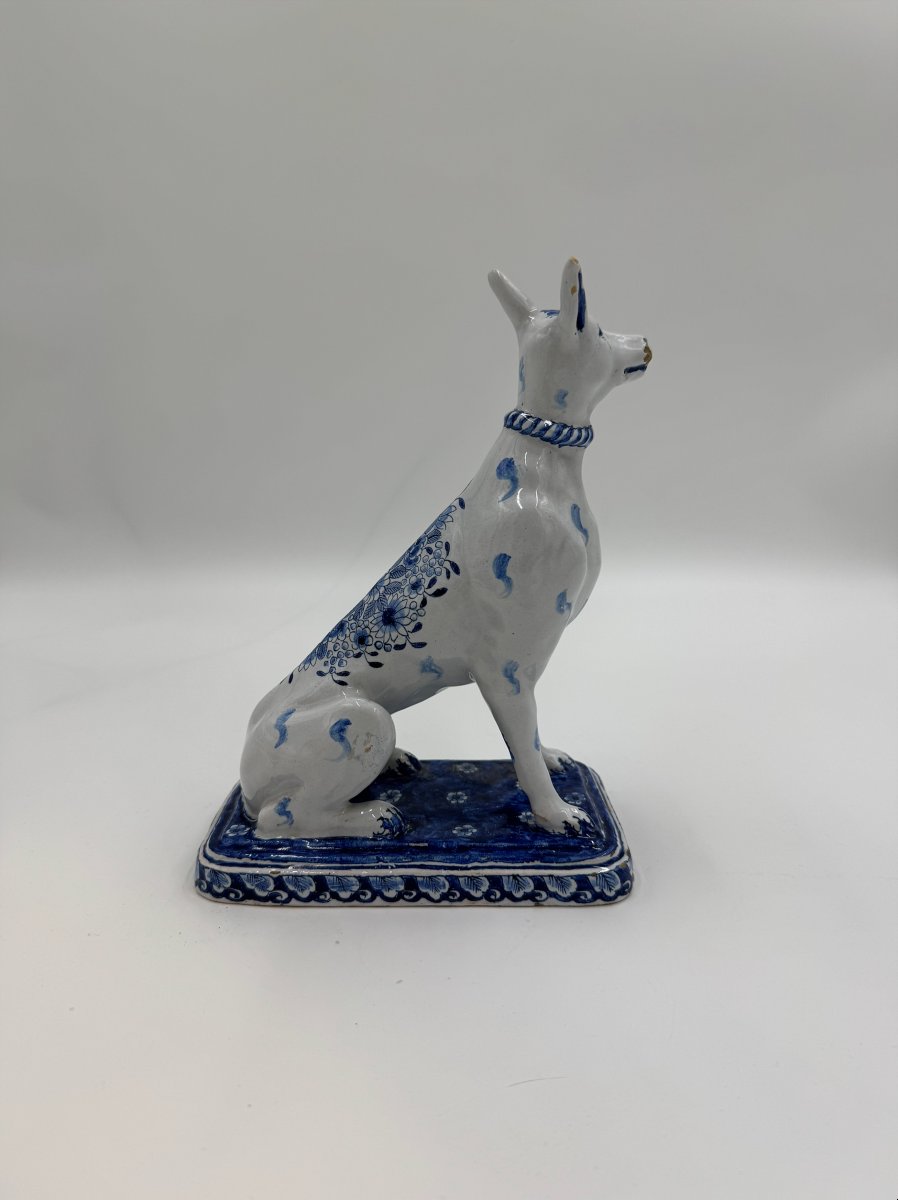 Sculpture d'un chien assis, Jacobus Halder, De Grieksche A-photo-3