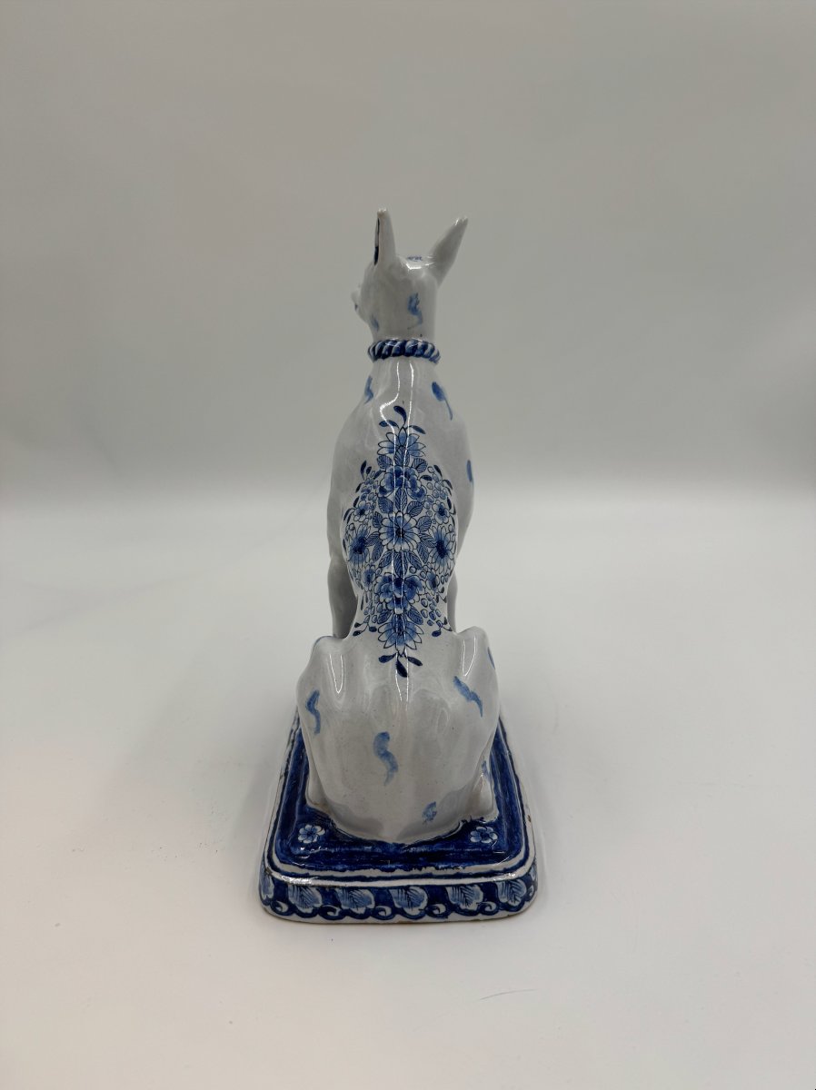 Sculpture d'un chien assis, Jacobus Halder, De Grieksche A-photo-4