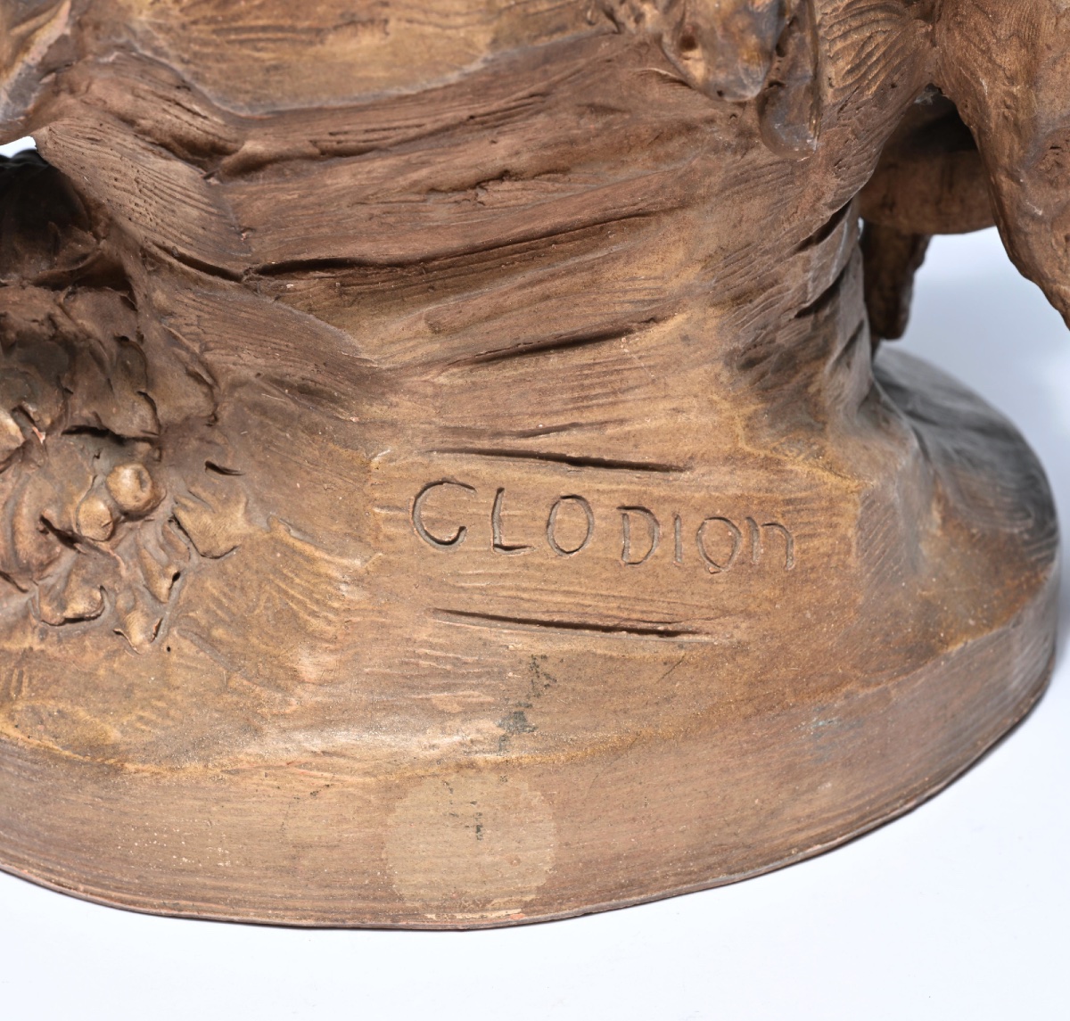 Terracotta Group Representing Pan And Two Young Shayri, After Clodion (1870-1890)-photo-4