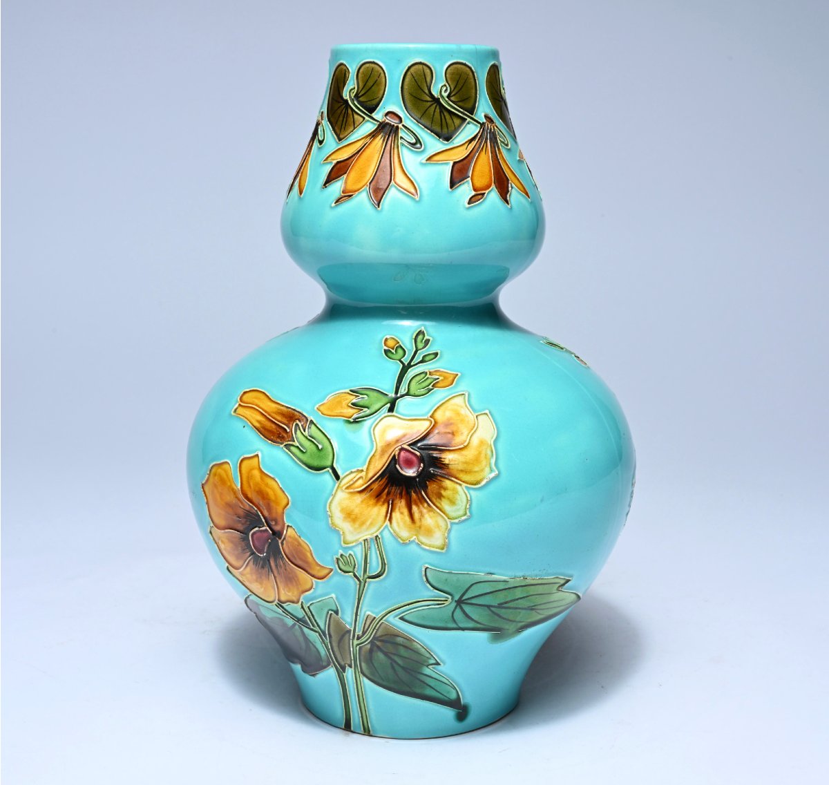 Vase à ventre bombé de style Art Nouveau, L'herniné-Declercq (1904-1910)-photo-3