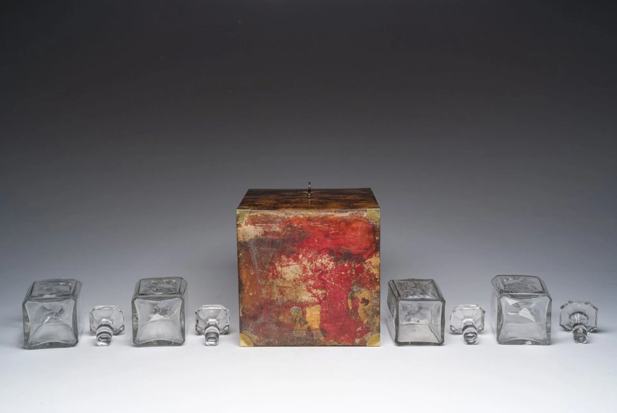 Walnut Burl Wood Liquor Cabinet, France, 1860-1870-photo-2