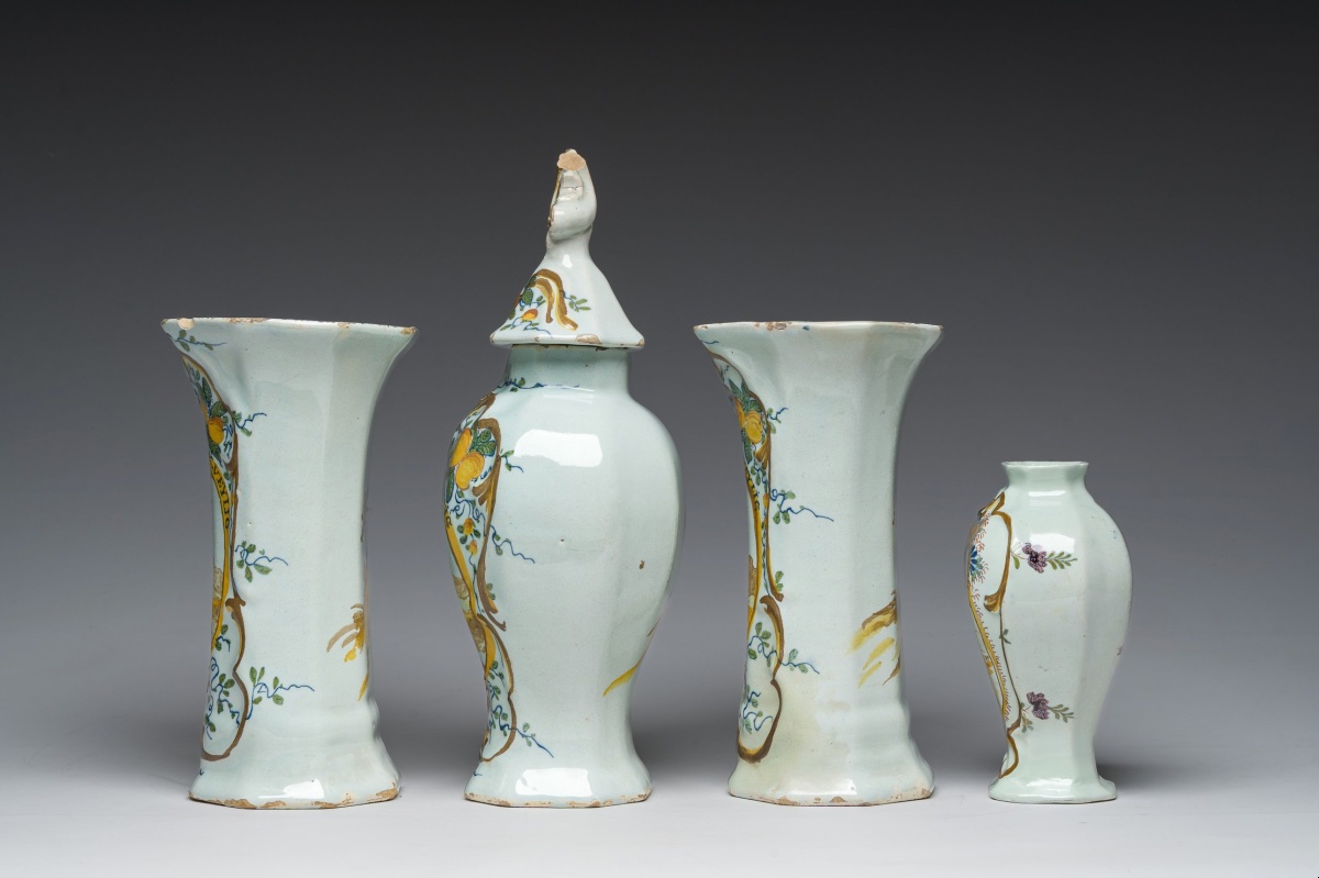 Collection de quatre vases orangistes, Delft, Pays-Bas, 1780-1787-photo-2