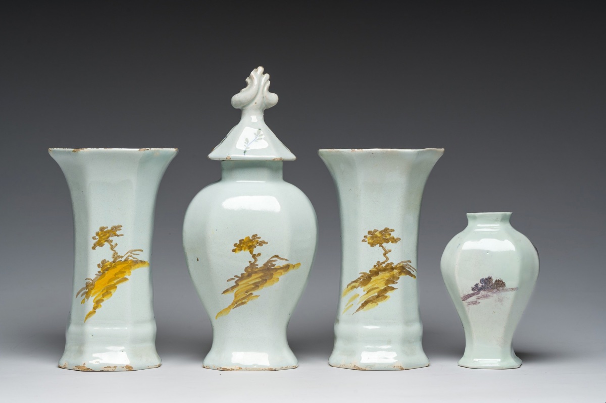 Collection de quatre vases orangistes, Delft, Pays-Bas, 1780-1787-photo-3